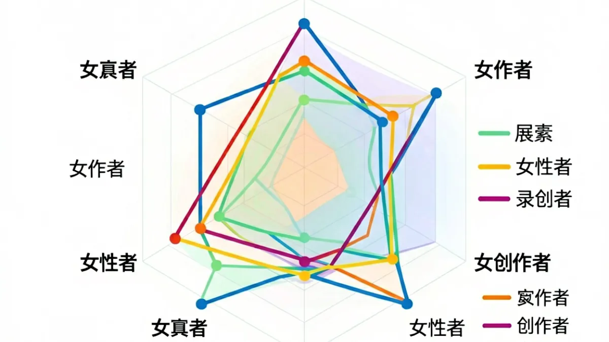 白咲碧粉丝群体年龄与偏好分布示意图，显示其受众覆盖面与同期选手的差异